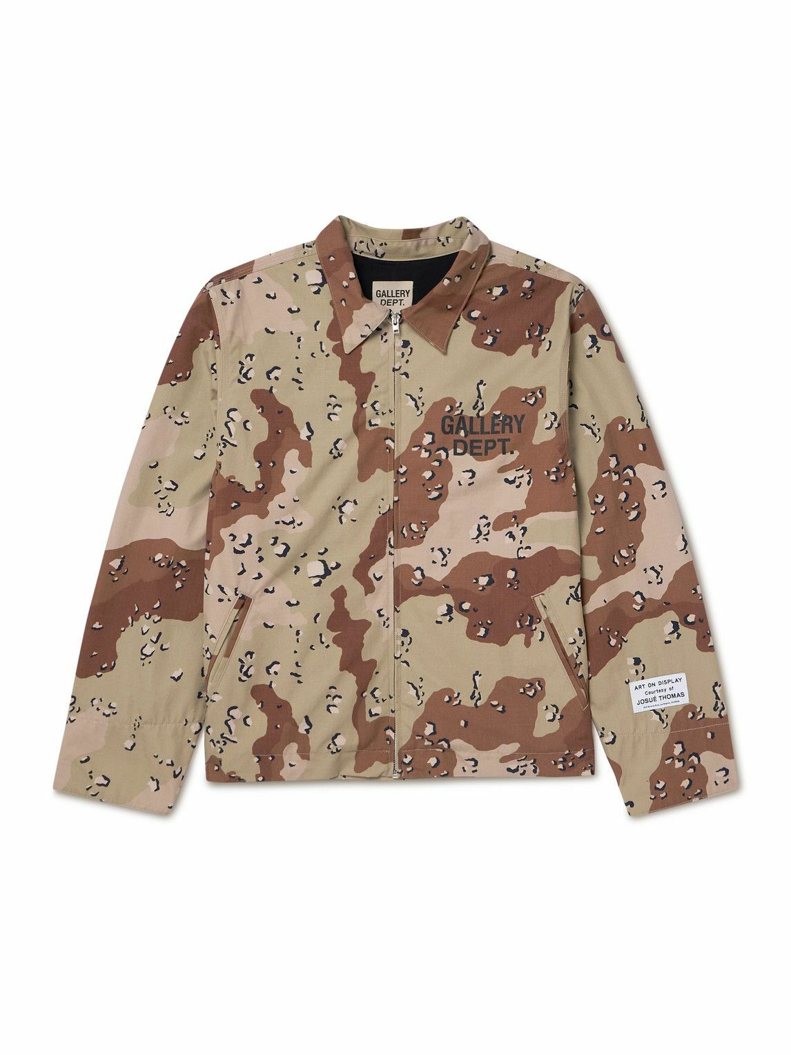 Gallery Dept. - Montecito Camouflage Logo-Print Cotton-Ripstop Jacket - Neutrals
