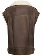 BRUNELLO CUCINELLI Suede Shearling Vest