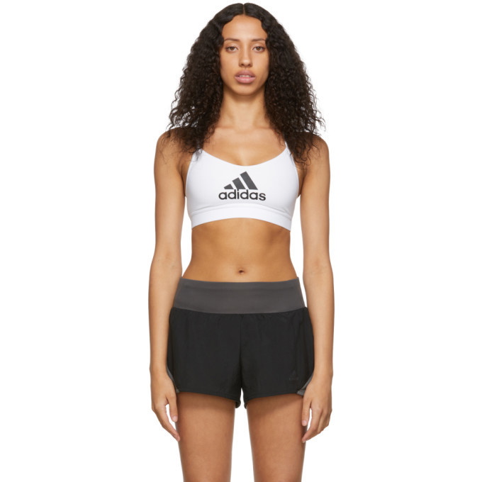 Photo: adidas Originals White All Me Badge of Sport Sports Bra