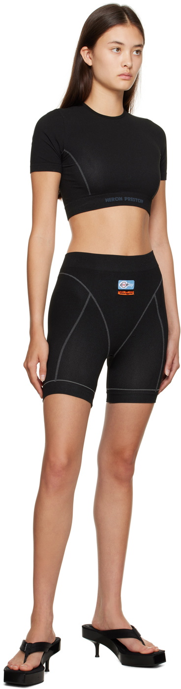 Heron Preston Black Active Shorts