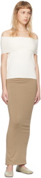 Quira SSENSE Exclusive Off-White Foldover Neck Blouse