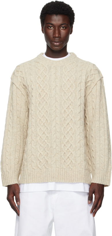 Photo: Moschino Beige City Escape Sweater