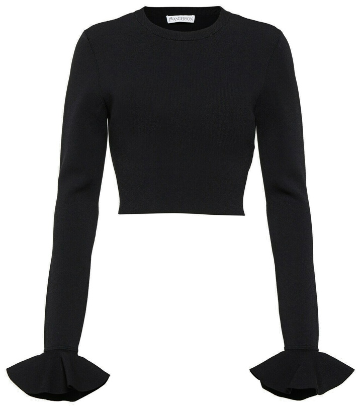 Photo: JW Anderson Ruffled cropped sweater