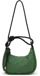 GANNI Green Medium Baguette Shoulder Bag