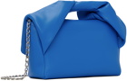 JW Anderson Blue Medium Twister Leather Top Handle Bag