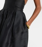 Khaite Colette silk tulle midi dress