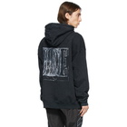 Rhude Black Scribble Hoodie