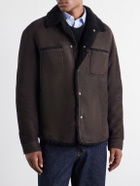 Mr P. - Shearling Jacket - Brown