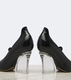 Fendi Leather wedge pumps