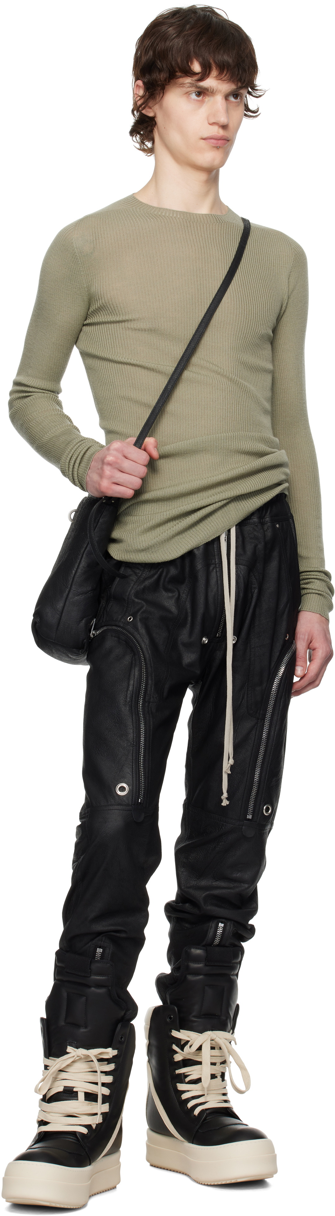 靴 rick owens Hollywood Mega Geobasket Black Hollywood Mega Geobasket Sneakers by Rick Owens on Sale