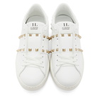 Valentino White Valentino Garavani Rockstud Untitled Sneakers