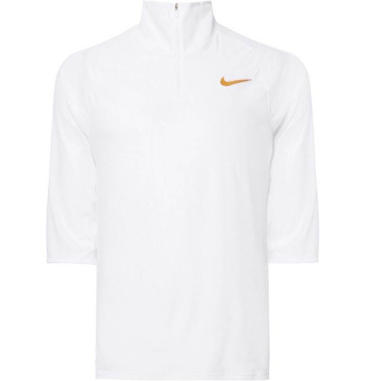 Photo: Nike Tennis - NikeCourt Challenger Dri-FIT Half-Zip Tennis Top - Men - White