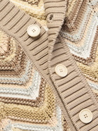 Missoni - Striped Jacquard-Knit Cardigan - Neutrals