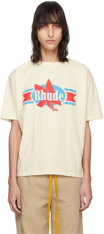 Photo: Rhude Off-White Chevron Eagle T-Shirt