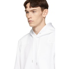 Helmut Lang White Fishtail Hoodie