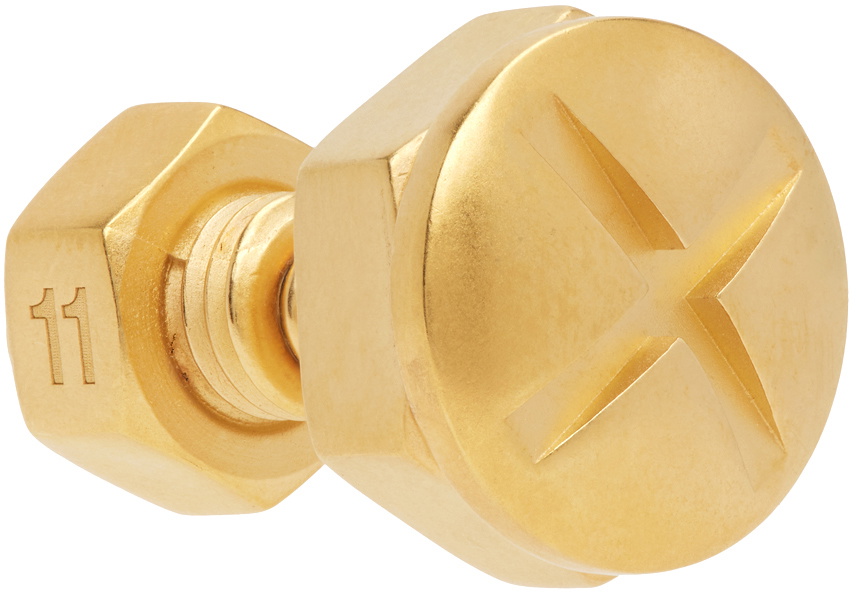 新品未使用 Maison Margiela ゴールド Bolt&Nut ピアス Maison Margiela Gold Oversize Nuts & Bolts Single Earring