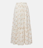 Chloé Floral silk maxi skirt