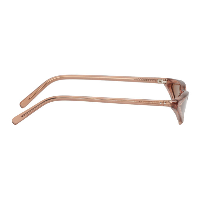 George Keburia Brown Micro Cat-Eye Sunglasses