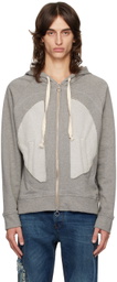 Edward Cuming Gray Lung Window Hoodie