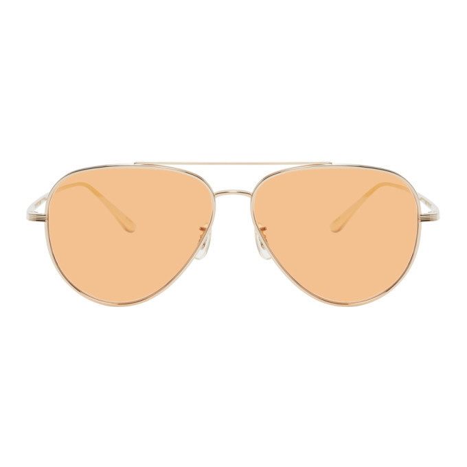 Photo: The Row Gold and Pink Casse Sunglasses