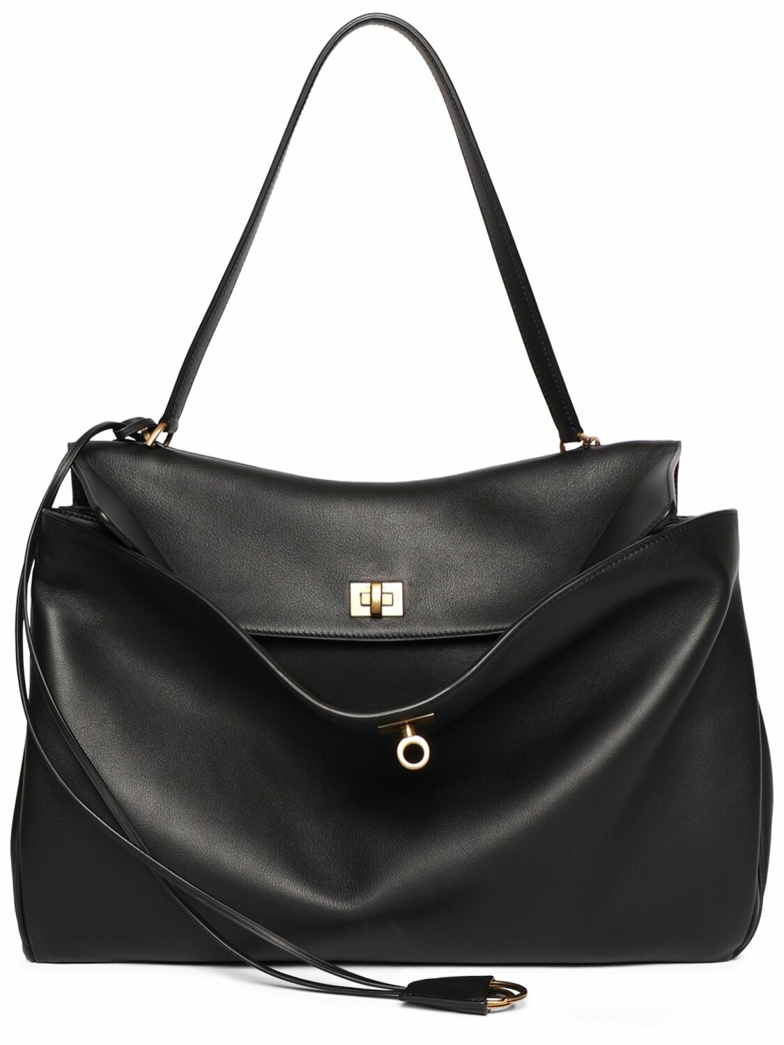 BALENCIAGA Large Rodeo Smooth Leather Shoulder Bag Balenciaga