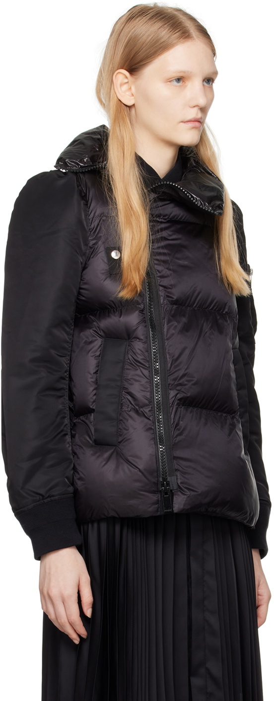 sacai Black Quilted Jacket Sacai