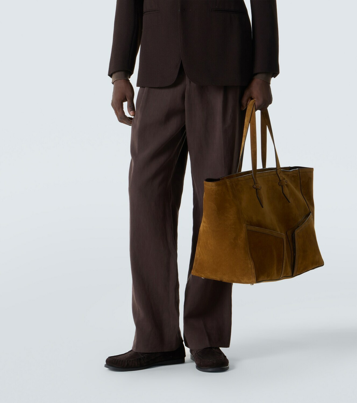 Métier Sergeant suede duffel bag