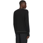 OAMC Black Wool Outline Crewneck Sweater