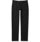 Freemans Sporting Club - Slim-Fit Brushed Cotton-Twill Trousers - Black
