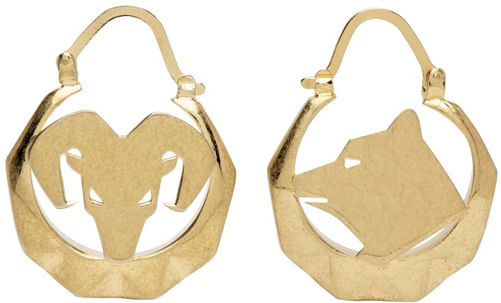 Photo: Maison Margiela Gold Animal Totem Earrings