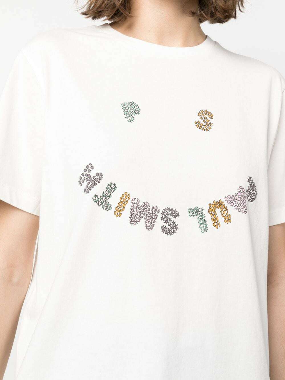【Paul Smith】Tシャツ PS Paul Smith Happyマルチロゴ コットン NEW PS Paul Smith Men Happy Logo T-Shirt XXL Multi Stripe
