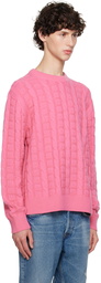 Acne Studios Pink Cable Sweater