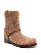 LOEWE - Campo Leather Biker Boots