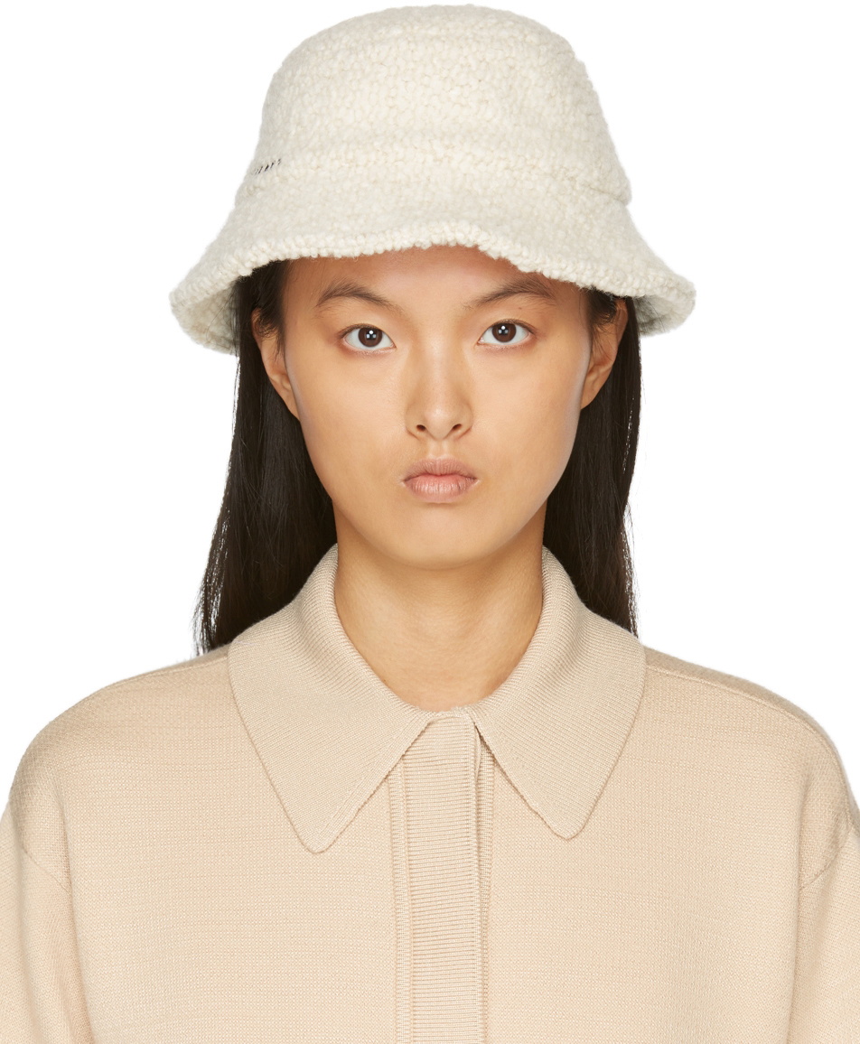 ISABEL MARANT
Off-White & Grey Wool Denji Bucket Hat Isabel Marant Off-White Denji Bucket Hat Isabel Marant main image 2