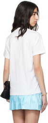 SUPER YAYA White Logo Elastic T-shirt