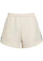Rag & Bone Vintage Terry Blanket Stitch Cotton-blend Shorts Cream