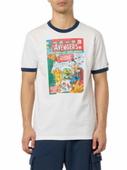 MC2 Saint Barth Man Cotton T-shirt With Avengers Print | Marvel Special Edition
