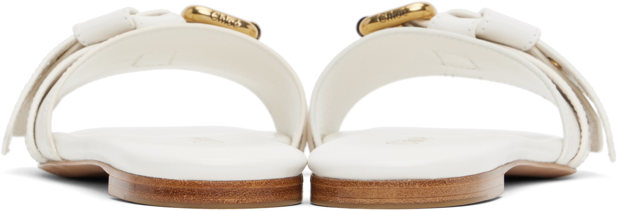 Chloé White Mae Sandals
