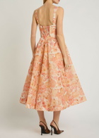 Zimmermann Rebellion Floral-print Linen and Silk-blend Midi Dress Multicoloured 1