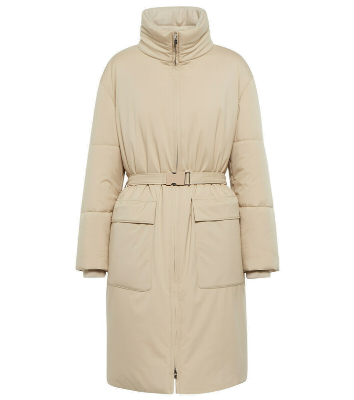 Photo: Loro Piana - Aslan belted puffer coat