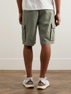 Brunello Cucinelli - Straight-Leg Cotton-Twill Cargo Shorts - Green