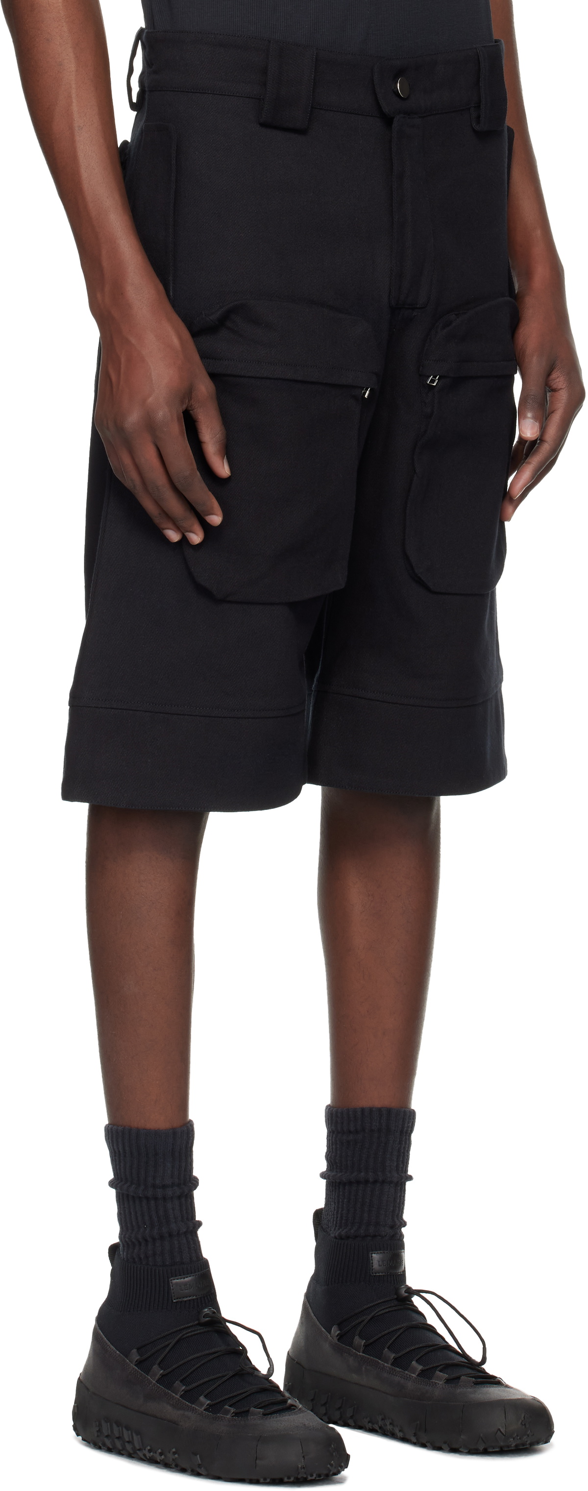 Tondolo Black Cargo Shorts