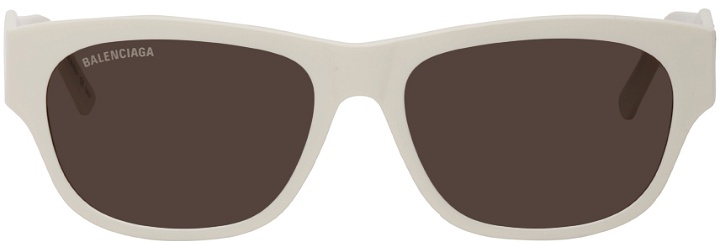 Photo: Balenciaga White Acetate Sunglasses