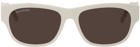 Balenciaga White Acetate Sunglasses