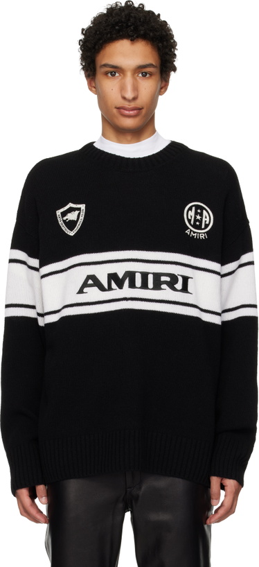 Photo: AMIRI Black 'AMIRI' Sport Sweater