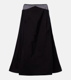 The Row Irella cotton poplin midi skirt