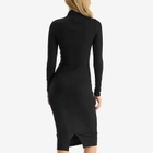 Joah Brown Women's Mock Neck Midi Dress in Black