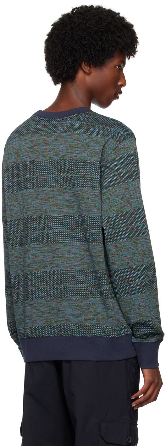 PS by Paul Smith Blue Jacquard Sweatshirt