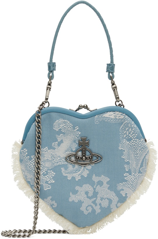 Photo: Vivienne Westwood Blue Belle Heart Frame Top Handle Bag
