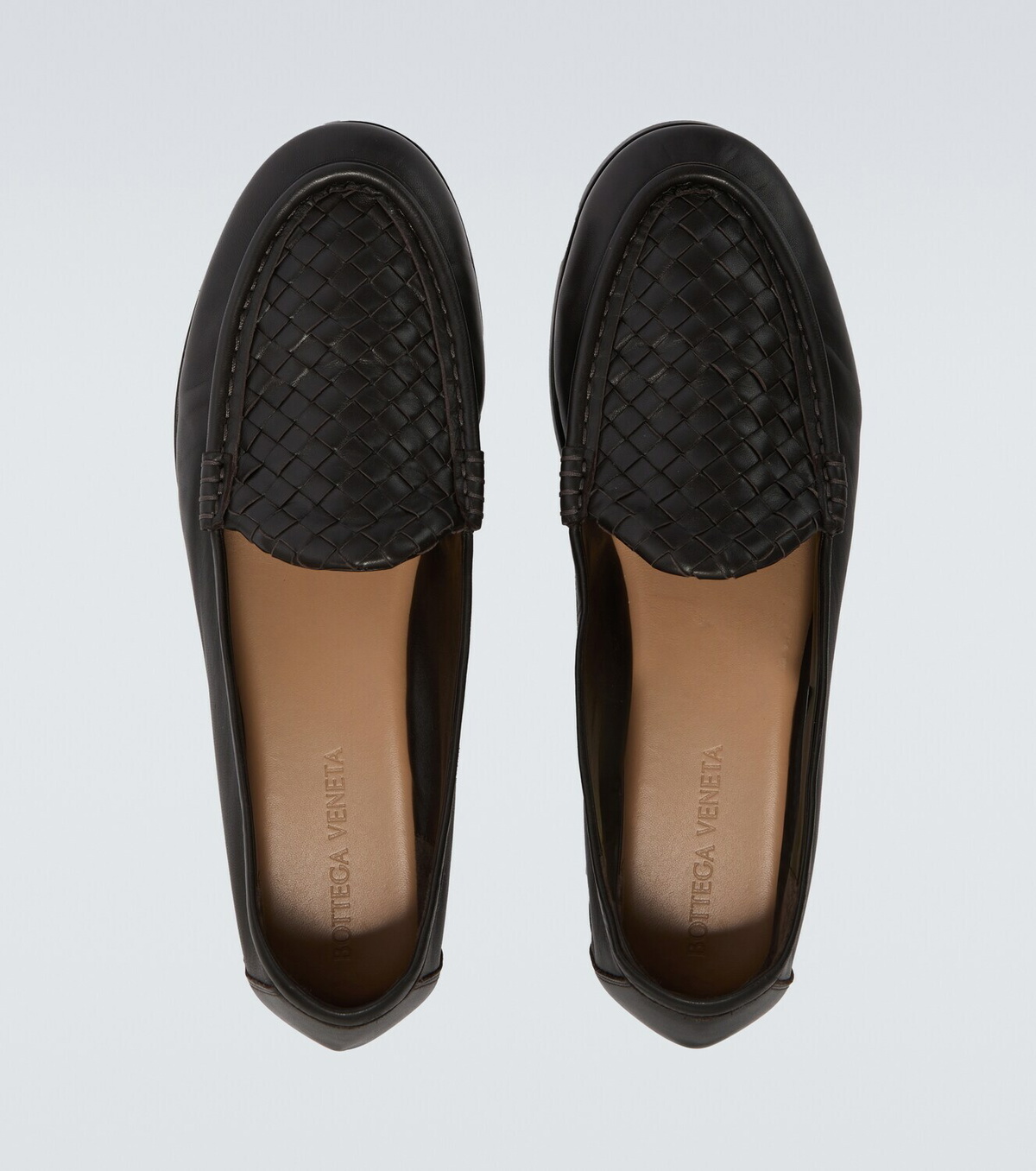 Bottega Veneta Silenzio Intrecciato leather loafers